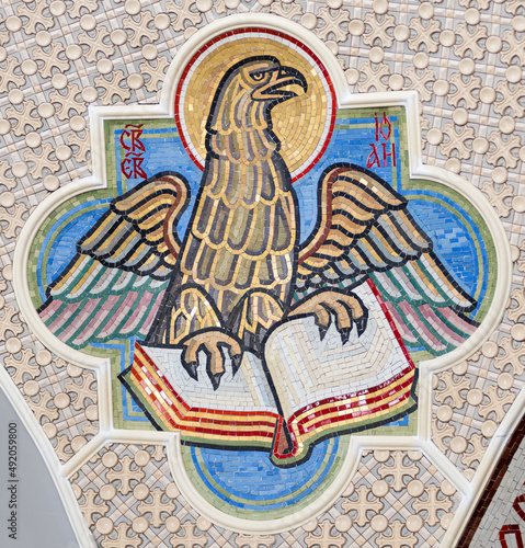 Eagle is a symbol of the apostle and evangelist John the Theologian