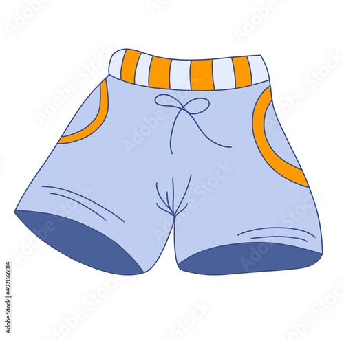 Mens shorts icon. Illustration isolated on white background 
