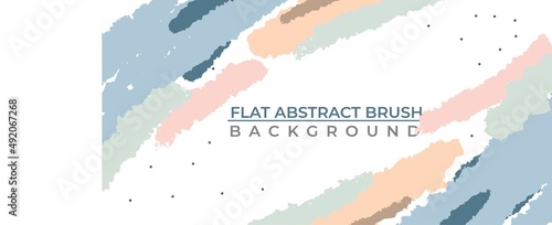 Flat PASTEL COLOR abstract doodle background