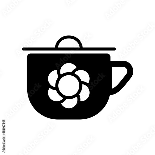 Baby potty vector isolated glyph icon