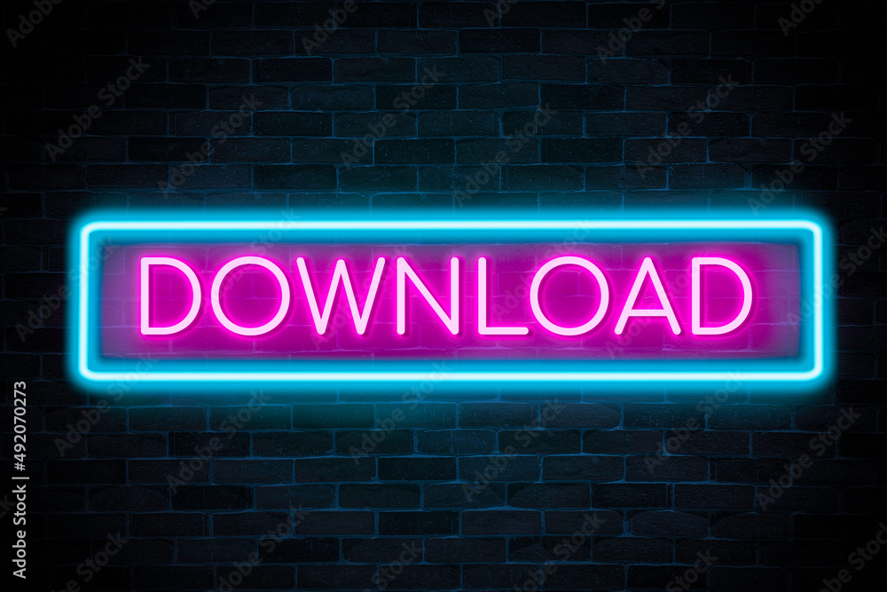 Download neon banner, light signboard. Download neon banner, light signboard.