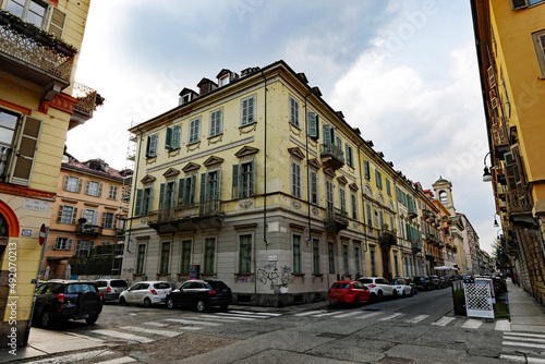 Turin Kreuzung in der Altstadt