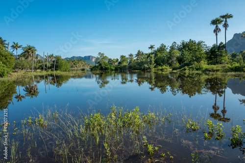 Landscape in rural Thailand south of Hua Hin