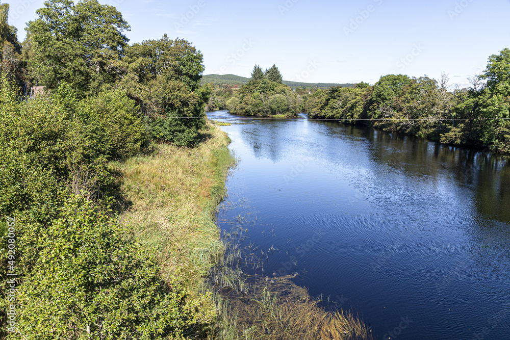 The famous River Spey at Boat of Garten Highland, Scotland UK. The famous River Spey at Boat of Garten Highland, Scotland UK.