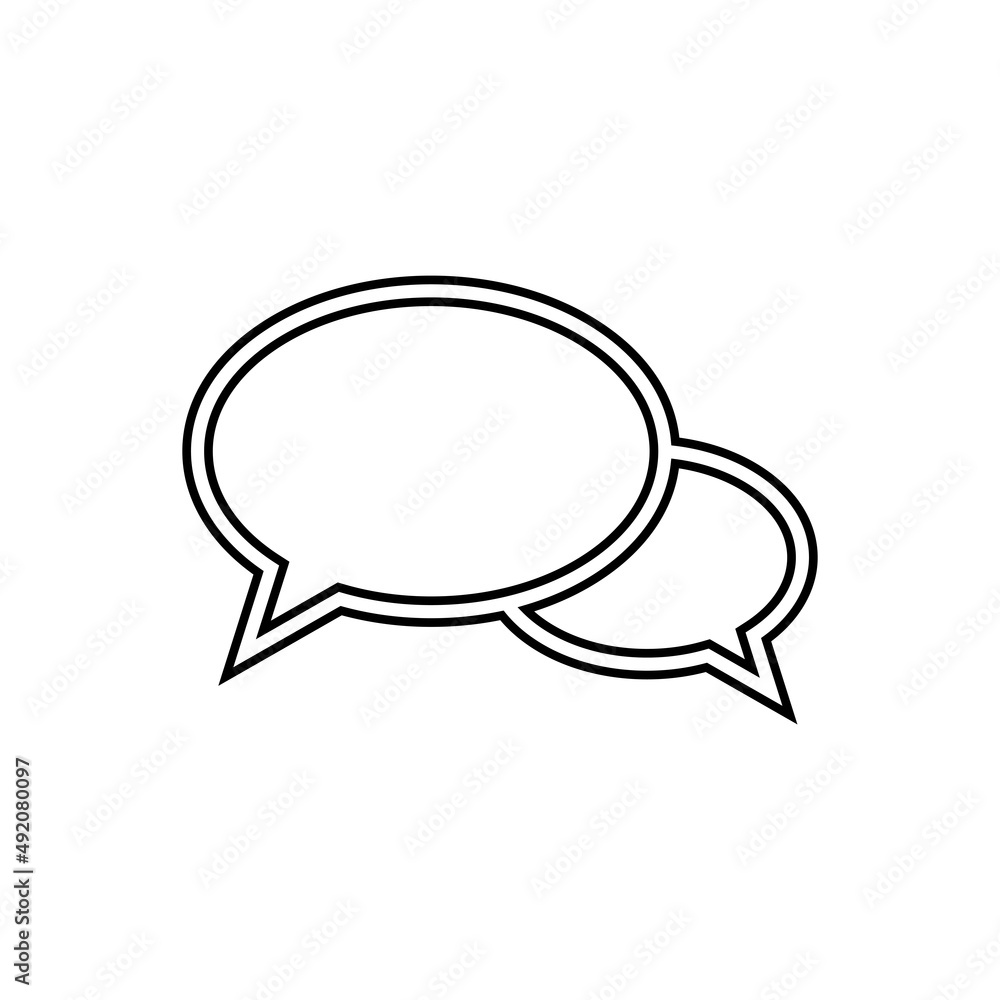 Chat icon in line style Chat icon in line style