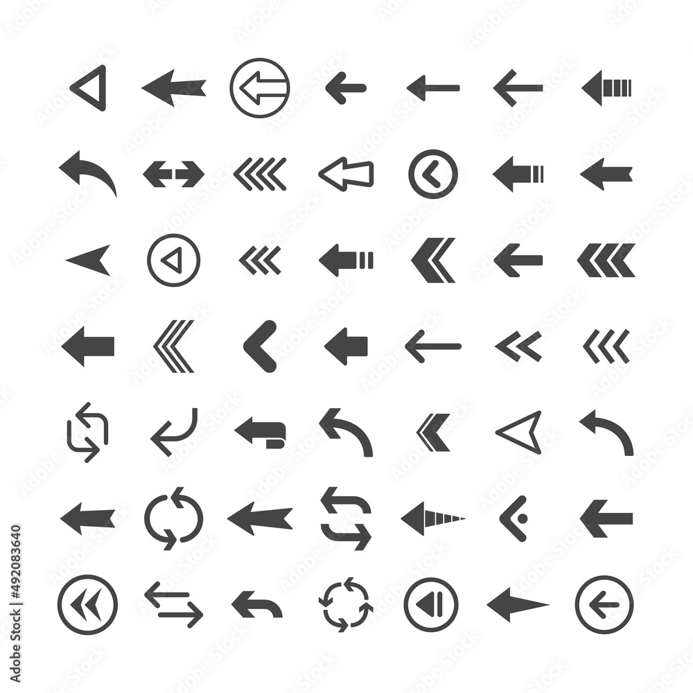 Arrow icons set. Vector Arrows collection. Arrow icons set. Vector Arrows collection.