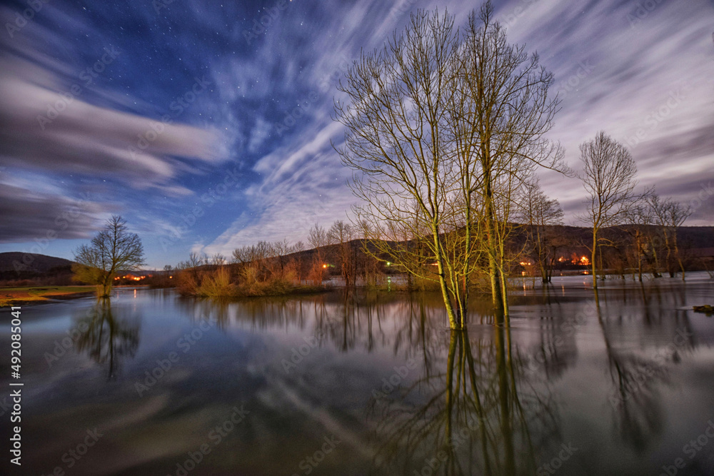 Fototapeta premium Long exposure over the river.