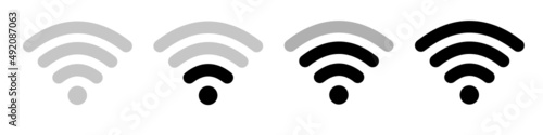 WiFi icons. Wireless. Internet Connection. Vector illustration