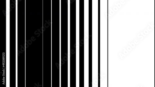 Vertical white striped transition wipe animations, with alpha channel