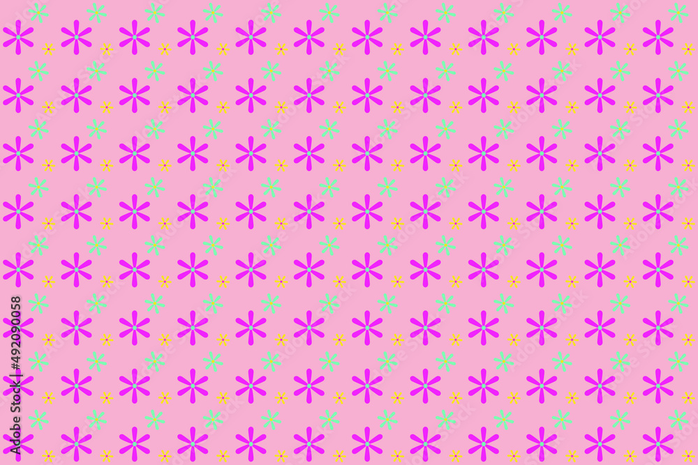 Floral vector illustration pattern for textiles or other uses Floral vector illustration pattern for textiles or other uses