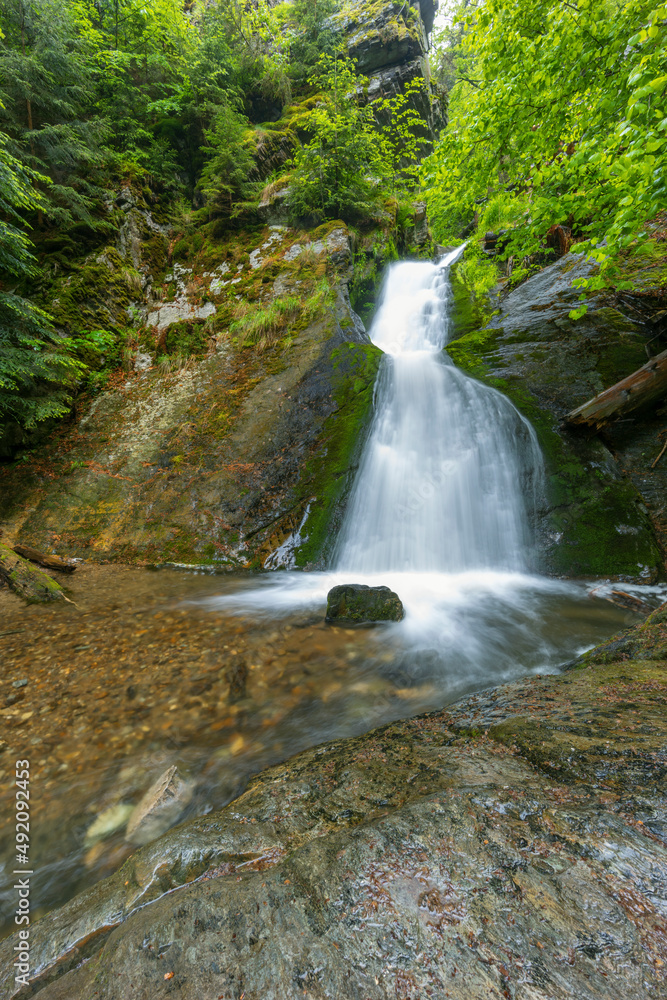 Resov waterfalls on the river Huntava in Nizky Jesenik, Northern Moravia, Czech Republic Resov waterfalls on the river Huntava in Nizky Jesenik, Northern Moravia, Czech Republic
