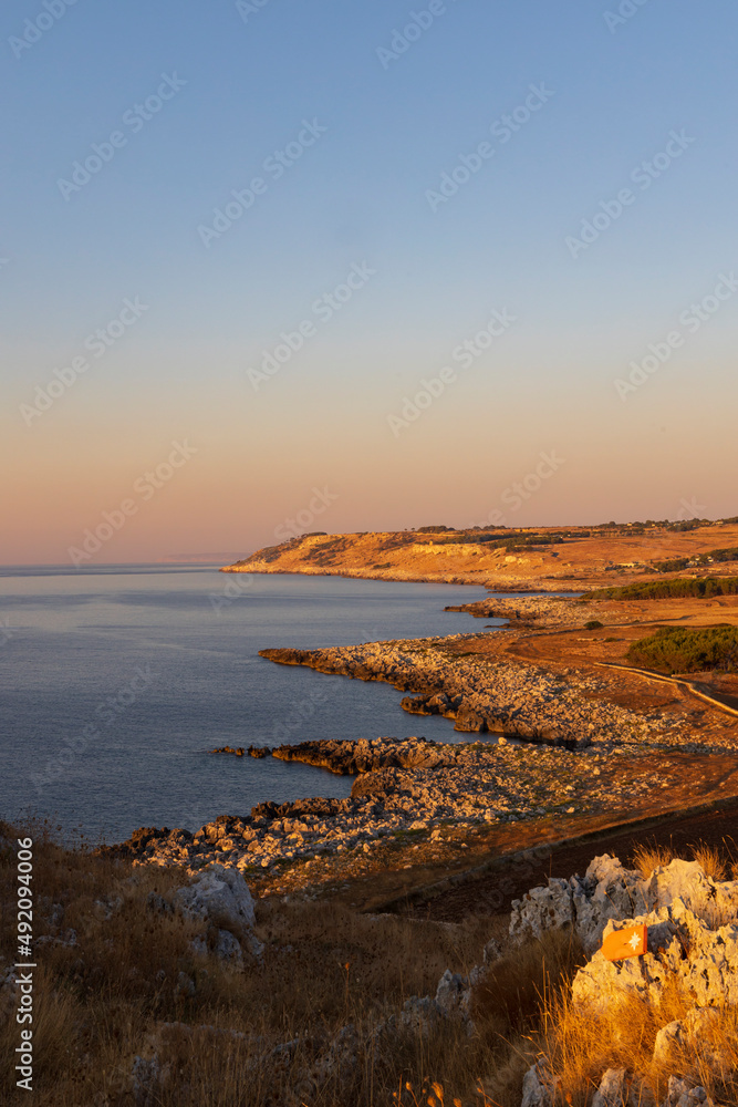 Landscape near Torre Sant Emiliano, Otranto, Salento coast, Apulia region, Italy