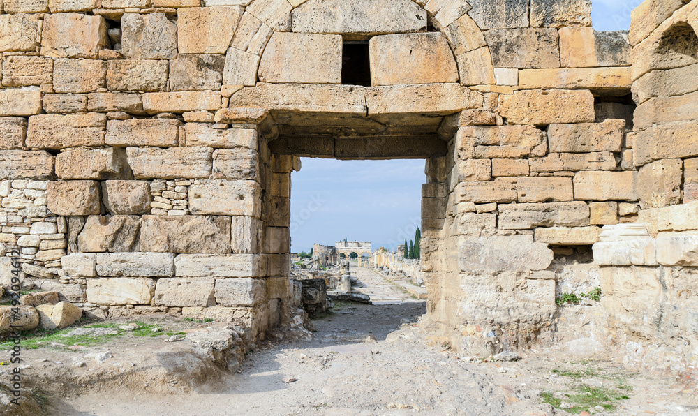 The gates of the ancient holy city hierapolis