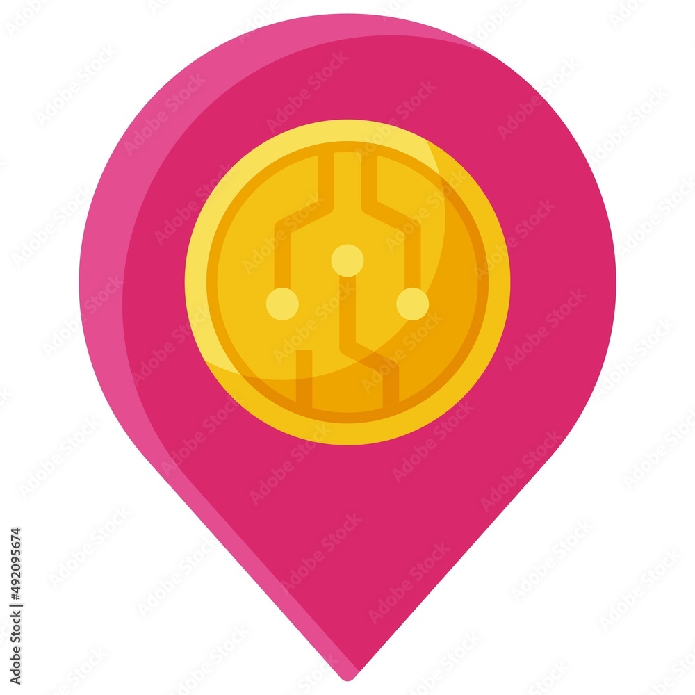 Address icon, DeFi related vector illustration Address icon, DeFi related vector illustration