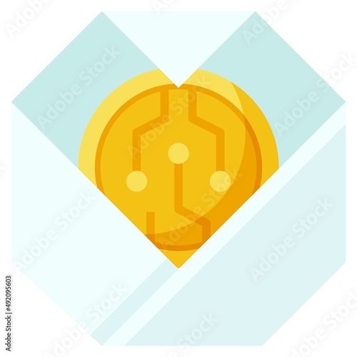 Wrap icon, DeFi related vector illustration