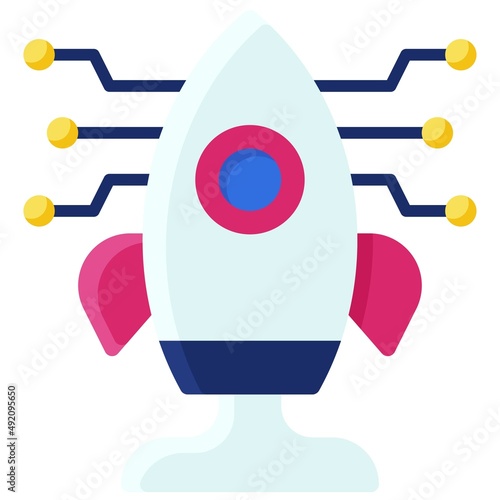 Launchpad icon, DeFi related vector illustration