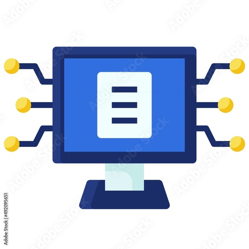 Protocol icon, DeFi related vector illustration