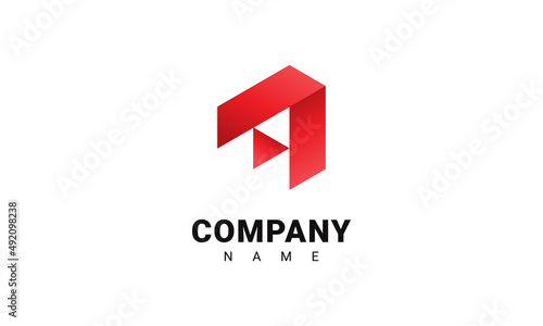 elevator arrow logo template
