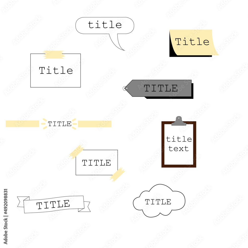 Icons for web titles