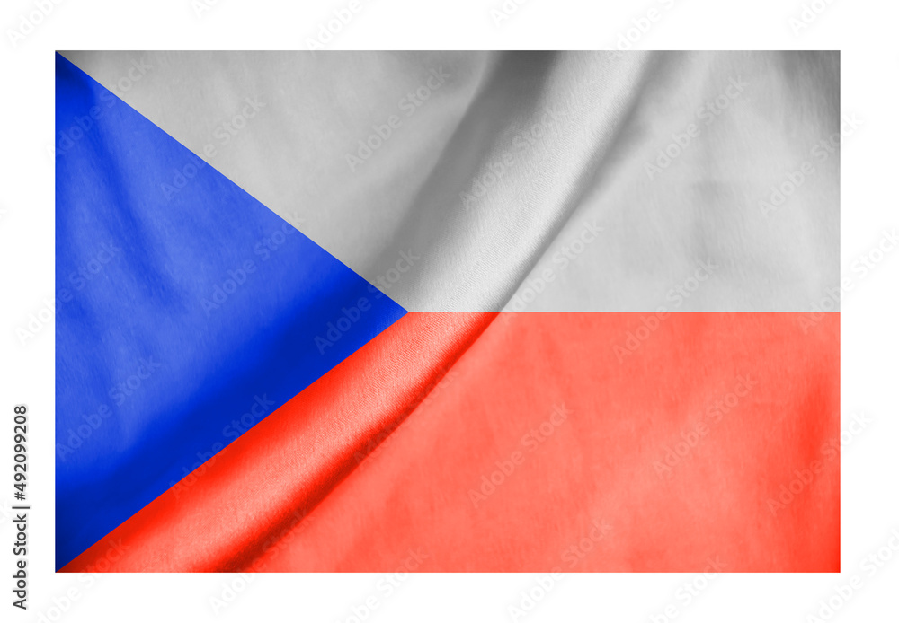 Czech Republic Flag silk background
