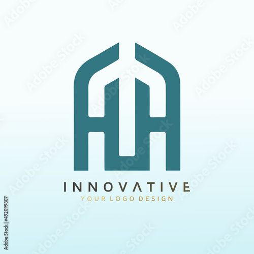 Helping Hand Homes logo design HH