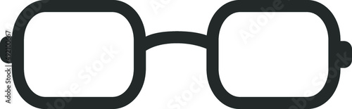 eye glasses. Glasses silhouette. Retro glasses. clipping path. style plastic-framed. fashion glasses. Glasses silhouette