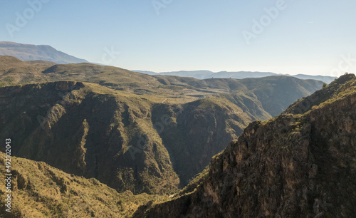 mountainous landscape in the south of Almeria in Spain