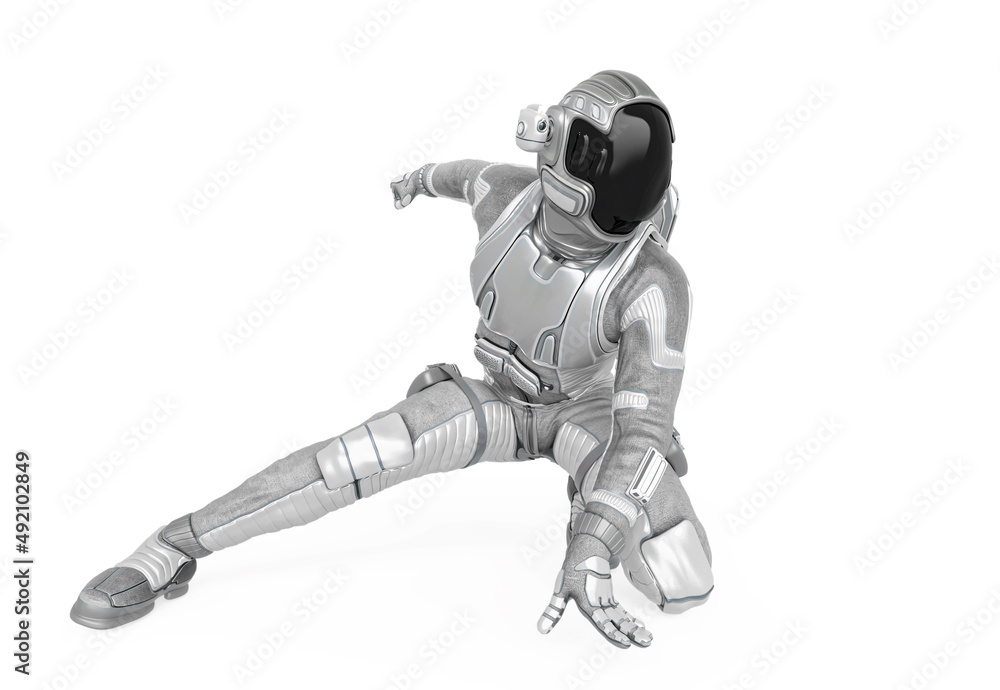 astronaut explorer is ready for some action astronaut explorer is ready for some action