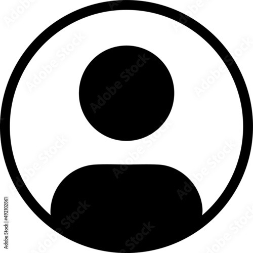 User Icon set. Profile icon. Monochrome icon. People sign. account symbol. user profile symbols, minimalist graphic, social media avatars. Vector design