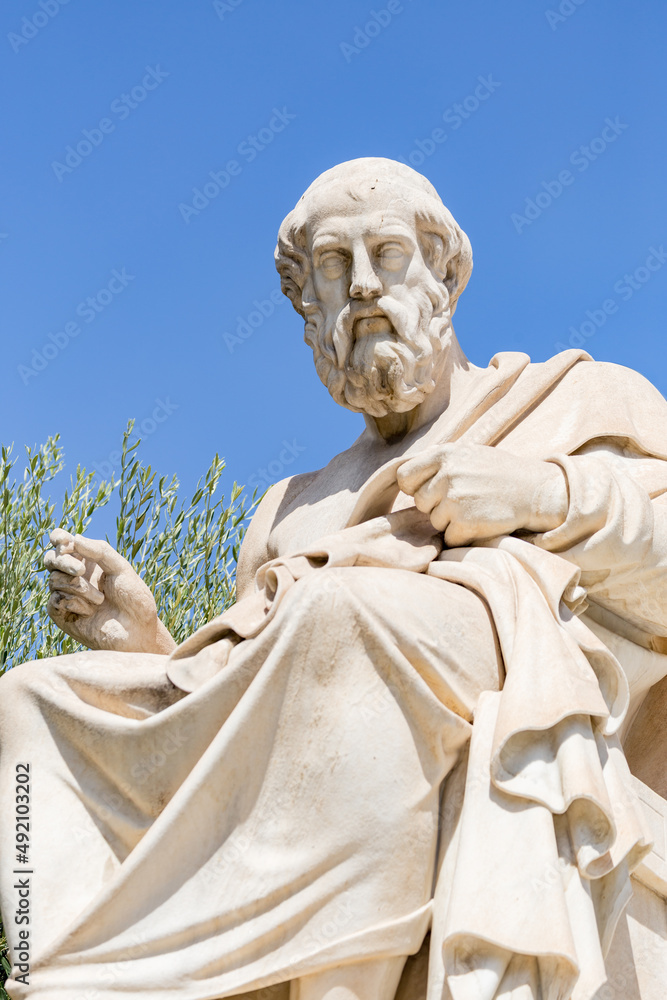 Plato statue in Athens, Greece