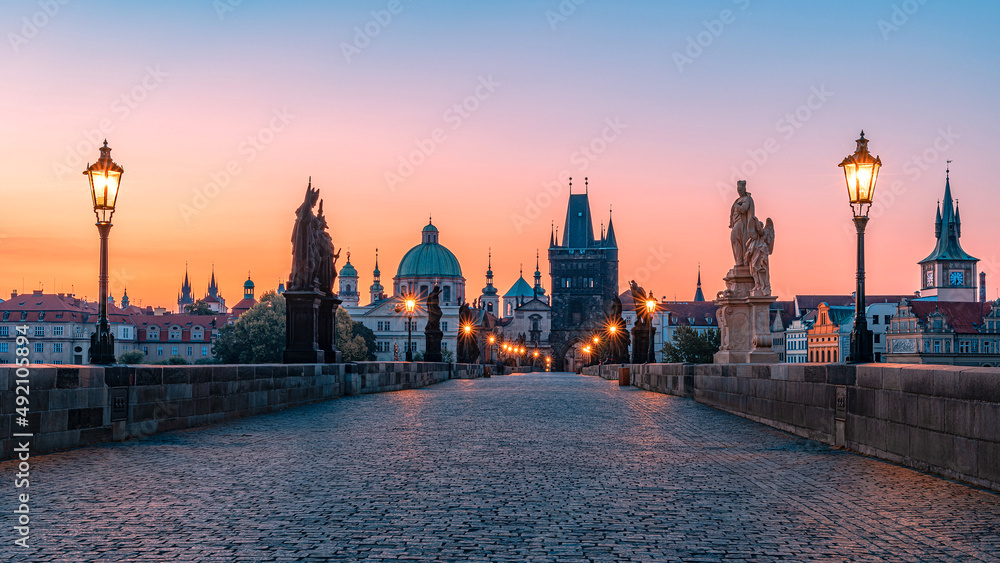 night, city, river, architecture, prague, castle, bridge, church, europe, tower, building, cathedral, water, travel, town, landmark, skyline, sunset, sky, old, czech, reflection,dusk, tourism, charles
