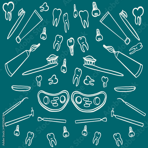 dentistry,dentist,dental treatment,teeth,prosthetics,dentist's medical instruments,tooth brushing brush,tooth brushing paste,dental shunt,dentist's print,doctor's print