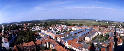 Greifswald, Panoramablick vom Turm des Doms