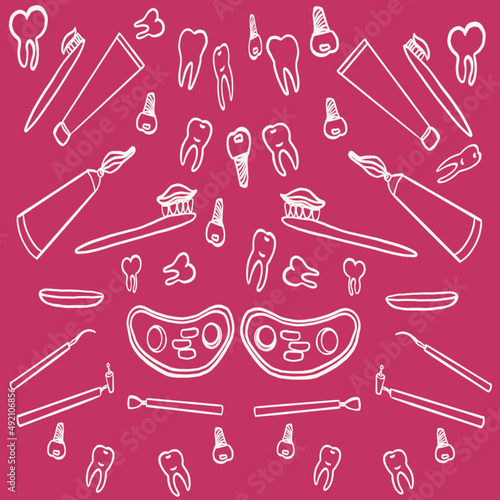 dentistry,dentist,dental treatment,teeth,prosthetics,dentist's medical instruments,tooth brushing brush,tooth brushing paste,dental shunt,dentist's print,doctor's print