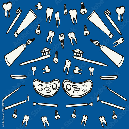 dentistry,dentist,dental treatment,teeth,prosthetics,dentist's medical instruments,tooth brushing brush,tooth brushing paste,dental shunt,dentist's print,doctor's print
