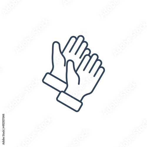 Gloves icons symbol vector elements for infographic web