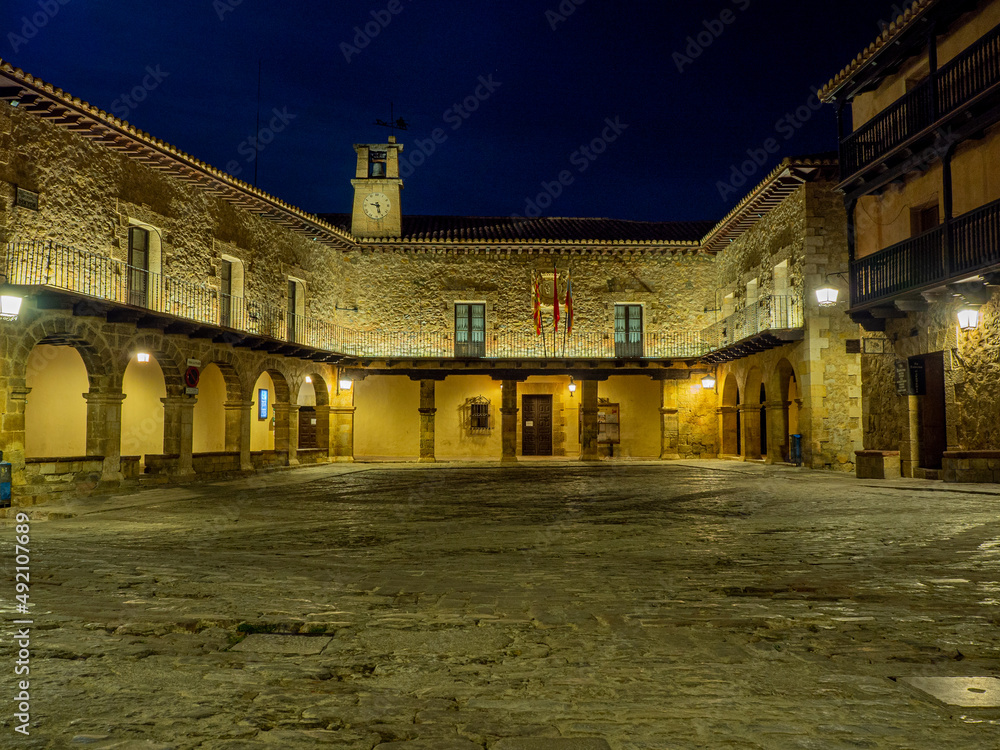 Albarracín, population of the province of Teruel seen at night Albarracín, population of the province of Teruel seen at night