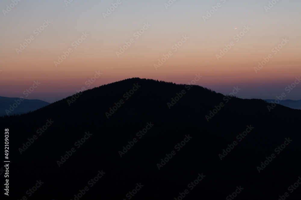 beautiful carpathian mountains, road, hills, forest, ukrainene beautiful carpathian mountains, road, hills, forest, ukrainene