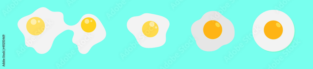 A set of differently cooked eggs. Whole egg, raw, fried egg, hard-boiled egg. Fresh tasty boiled eggs. Tasty breakfast. Vector hand drawn illustration
A set of differently cooked eggs. Whole egg, raw, fried egg, hard-boiled egg. Fresh tasty boiled eggs. Tasty breakfast. Vector hand drawn illustration