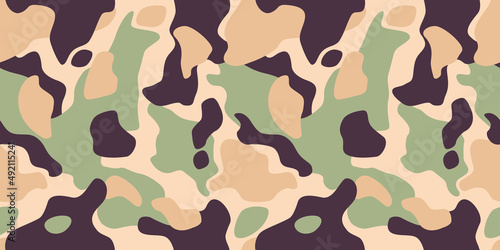 Modern camouflage seamless pattern. Vector abstract design for paper, cover, fabric, interior decor and other