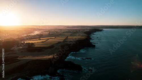 Cornish coast at sunrise