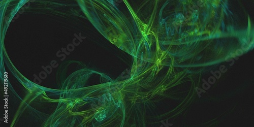  3D rendering abstract multicolor fractal background