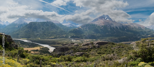 Stunning Cerro Castillo (Castle Hill) along the mythical carretera Austral (Southern Way), Chile's Route 7. It runs through forests, fjords, glaciers, canals and steep mountains in rural Patagonia