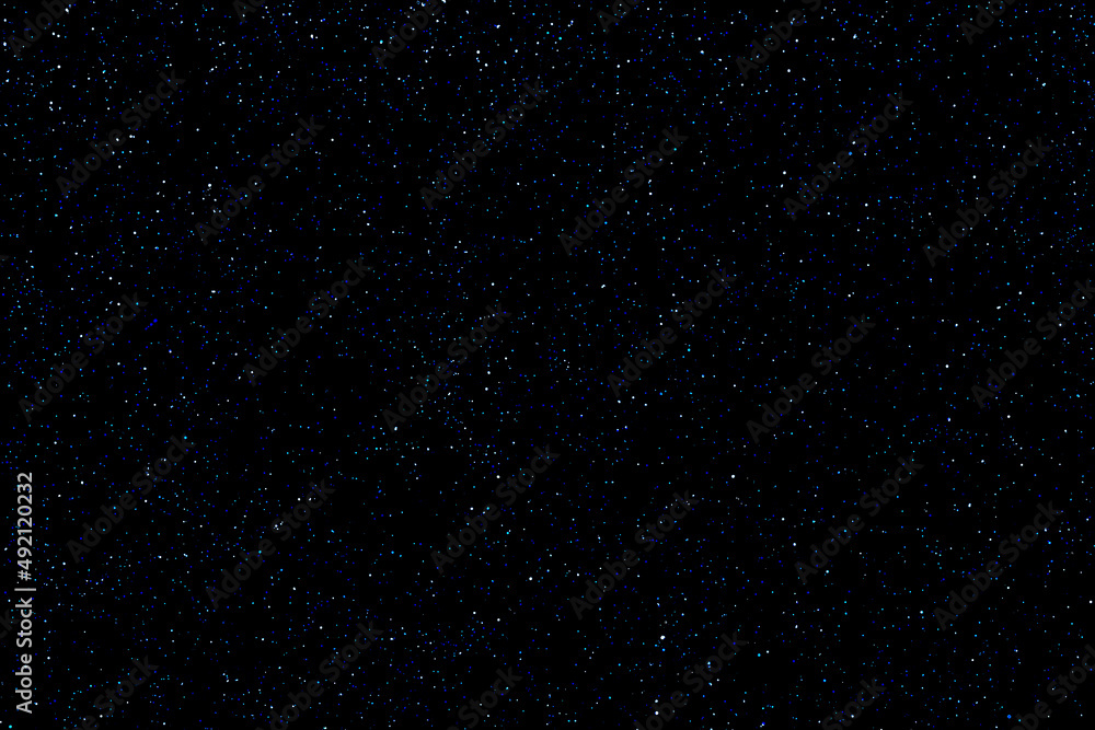 Stars in the night.  Galaxy space background.  3D photo of night sky with stars. 