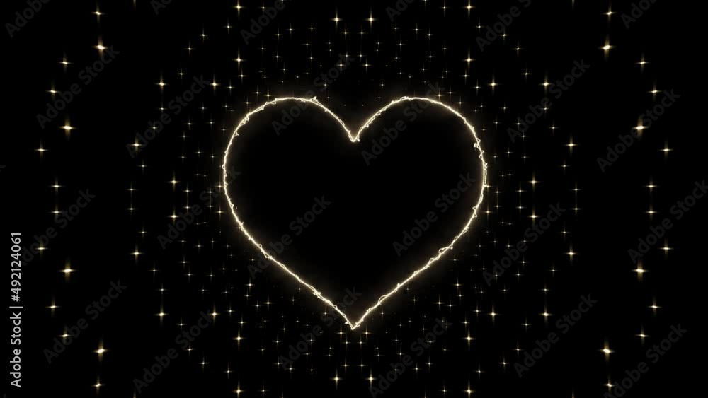 Shining Heart Shape Logo Frame Shining Heart Shape Logo Frame