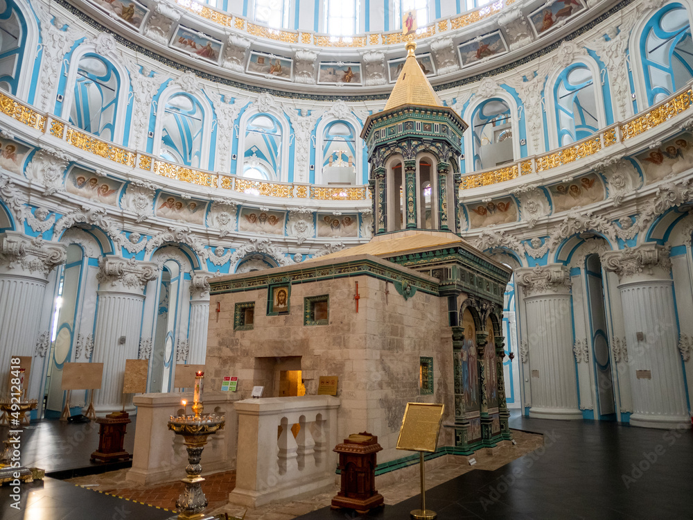 The Resurrection New Jerusalem Stavropol Monastery. Internal architecture.