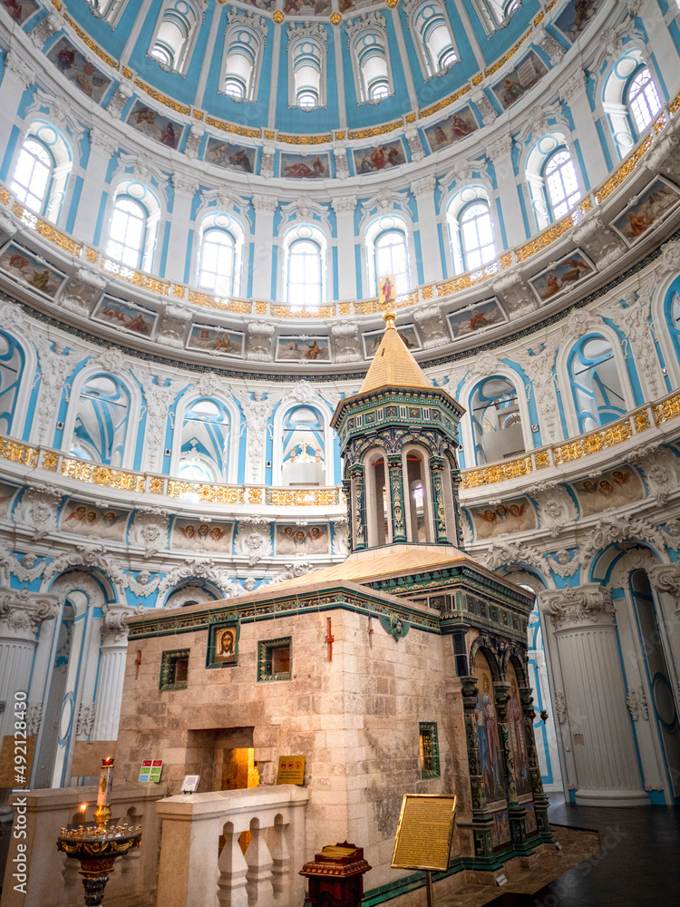 The Resurrection New Jerusalem Stavropol Monastery. Internal architecture.