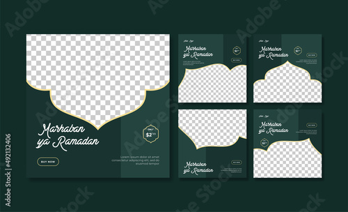 Marhaban ya ramadan social media post template