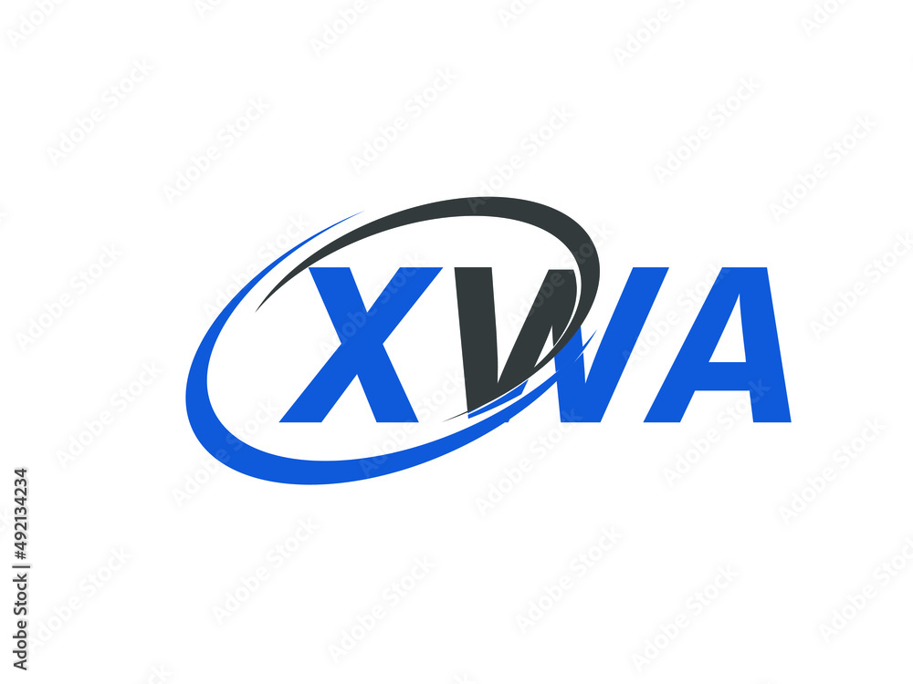 XWA letter creative modern elegant swoosh logo design XWA letter creative modern elegant swoosh logo design