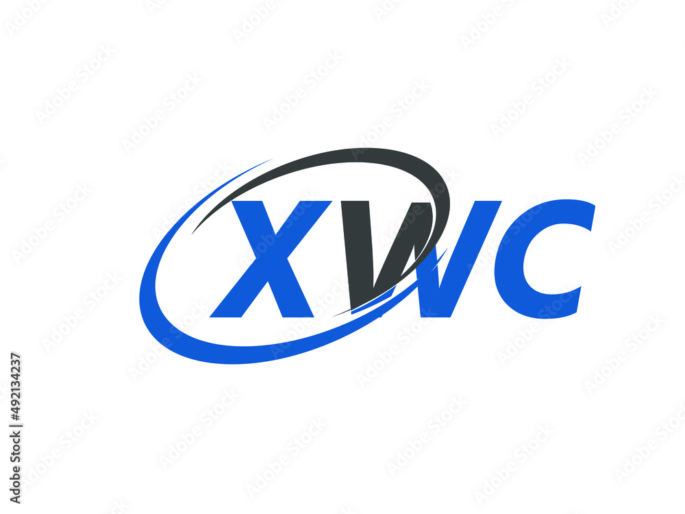XWC letter creative modern elegant swoosh logo design XWC letter creative modern elegant swoosh logo design